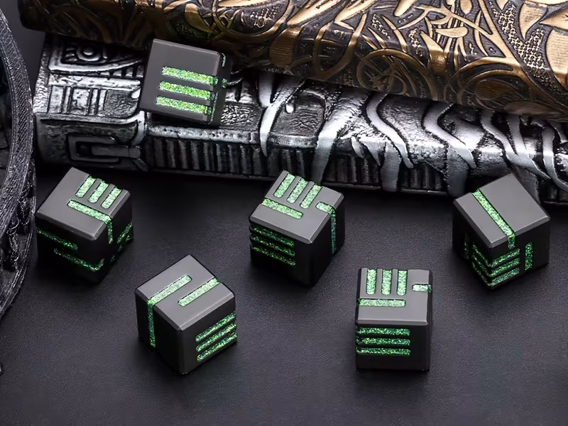 Dice, cyberpunk Dice Set 16mm D6 Dice, Game Newly Designed Concept Dice For Tabletop Games