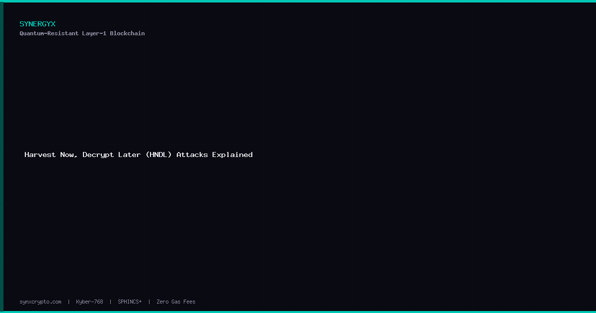 Harvest Now, Decrypt Later (HNDL) Attacks Explained | SynX — Quantum ...